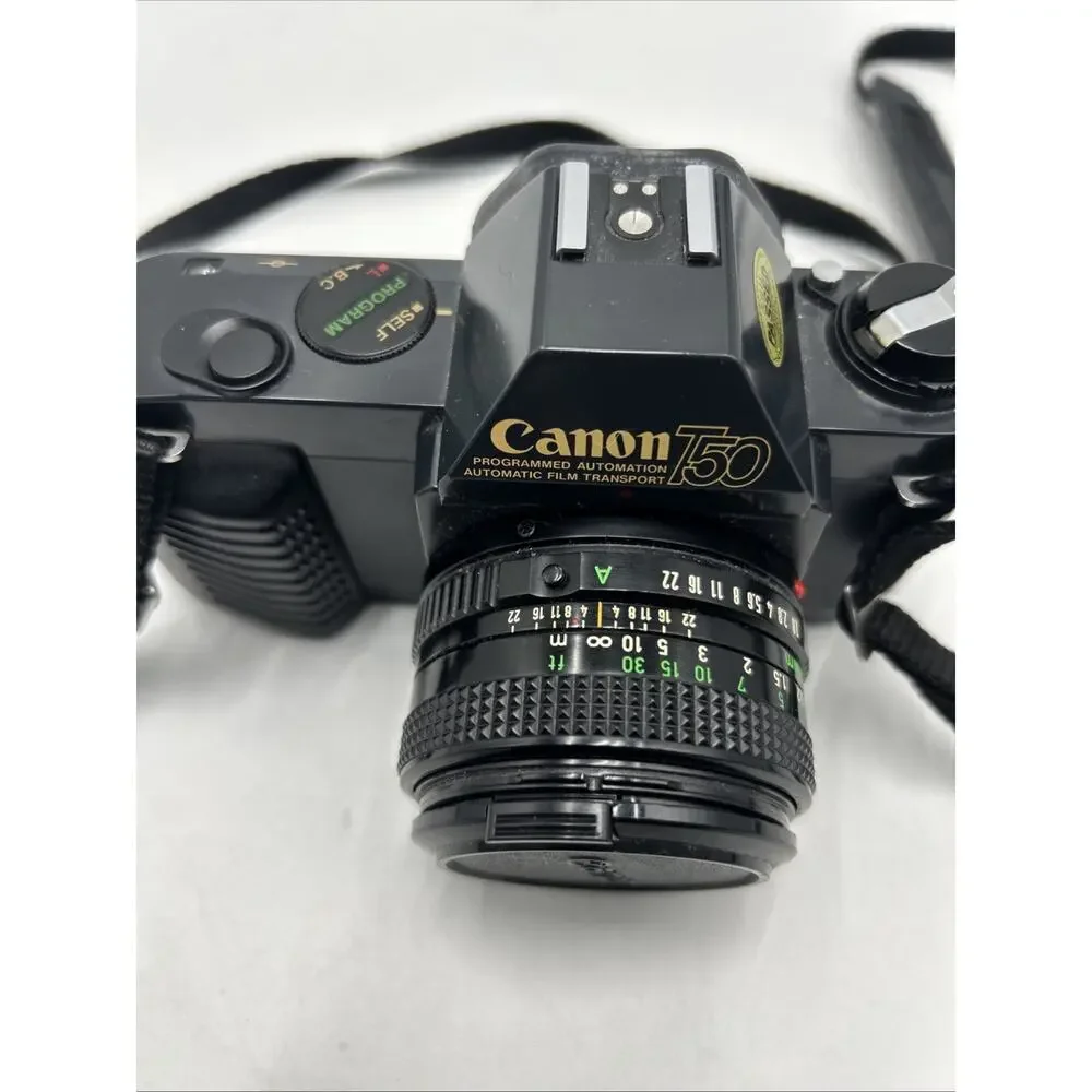 Canon T50 camera with CANON 50mm 1: 1.8 Lens MADE IN JAPAN TESTED WORKING